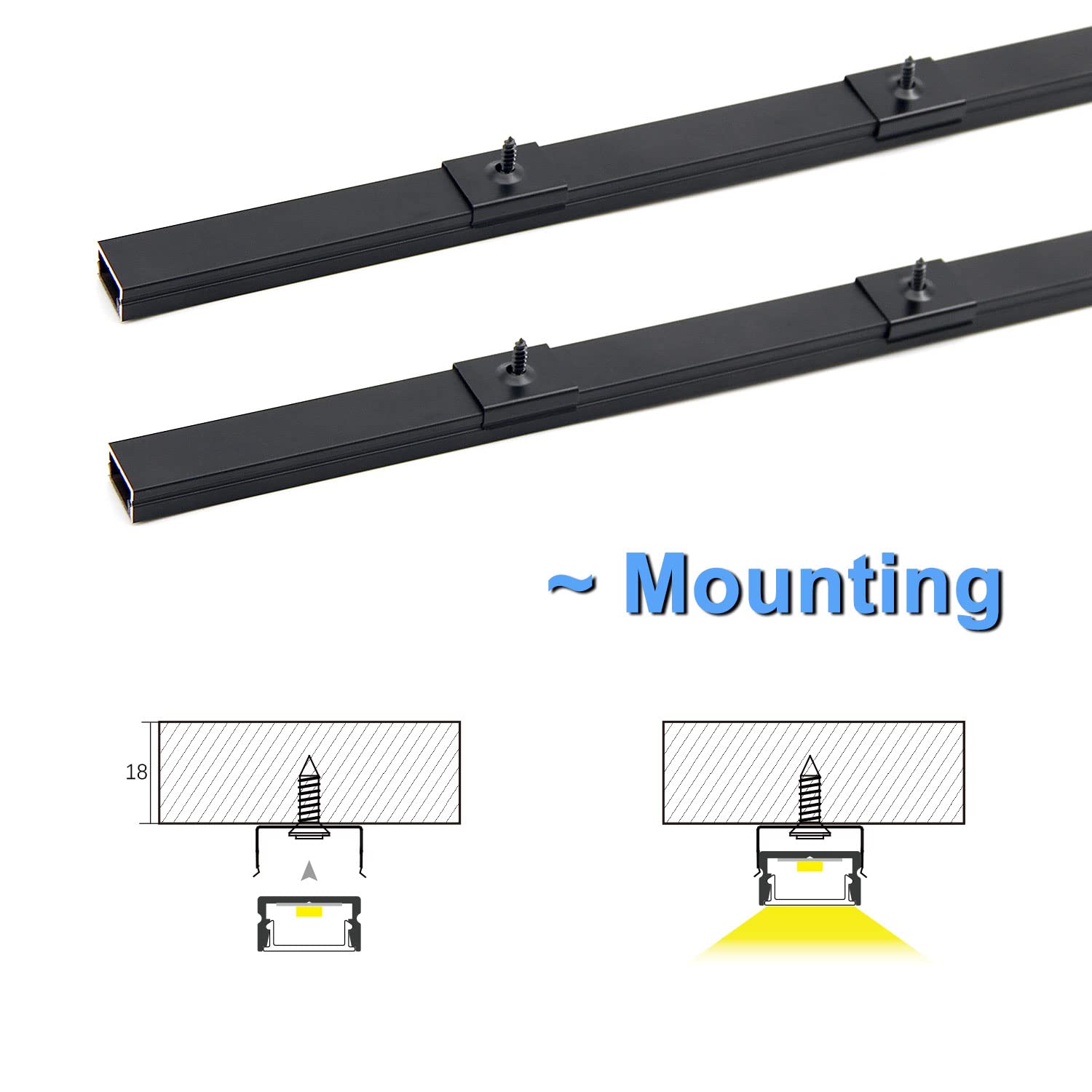 VST channel suitable for surface or recessed installation