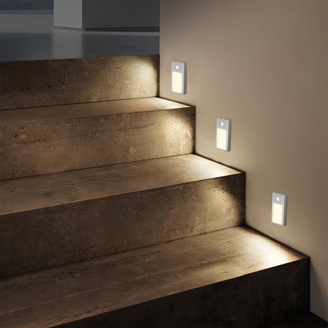 VST motion-sensor night light 6-pack for hands-free hallway illumination.