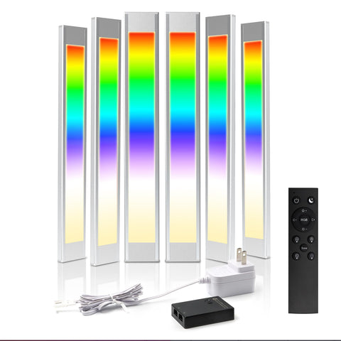 VST RGB under-cabinet lighting shows color mode for mood and tasks