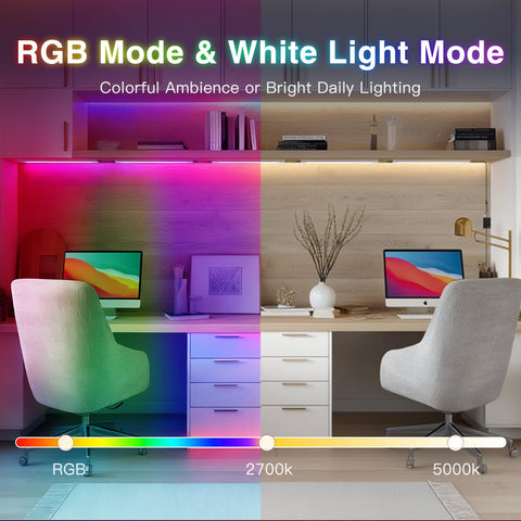 VST ultra-thin design blends under-cabinet lighting with a clean look