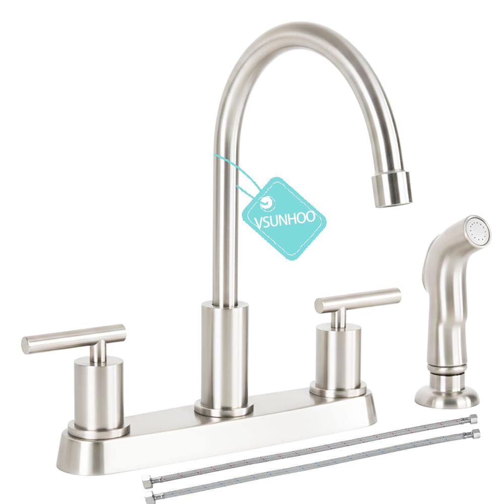 Vsunhoo TDLKF024L brushed nickel finish resists fingerprints for easy care