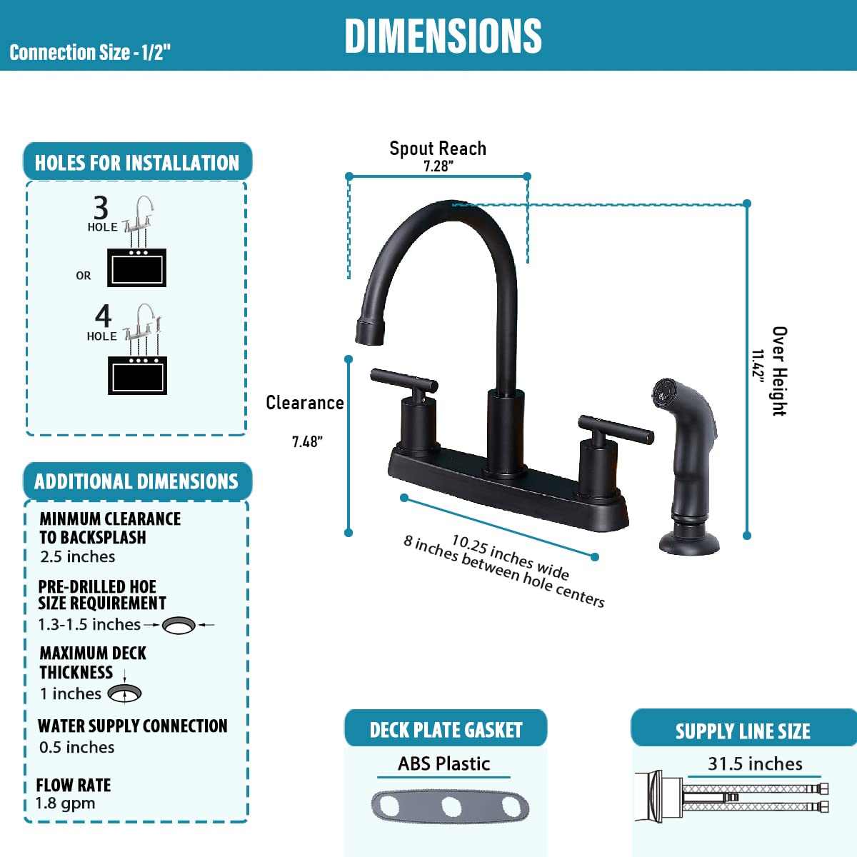 Vsunhoo touch kitchen faucet option for hands-free use