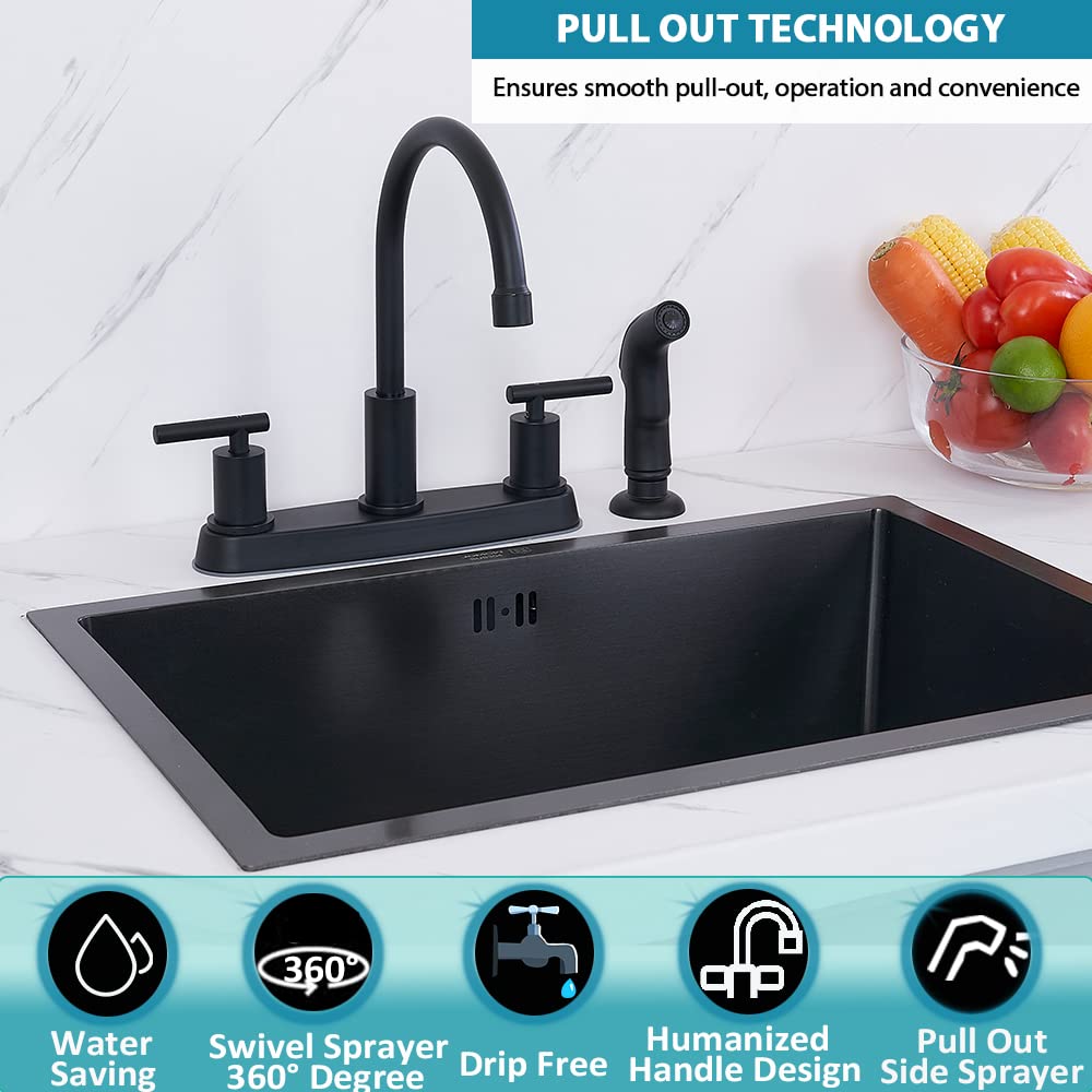 Vsunhoo two-handle design for precise hot and cold control