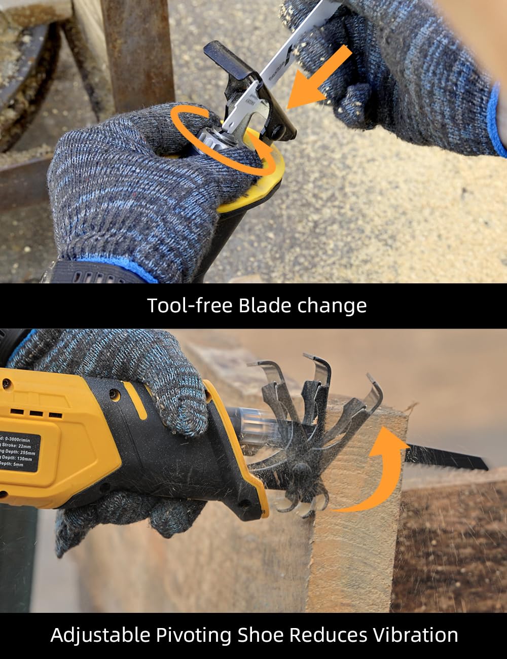 VTEK three speed settings adapt to different materials