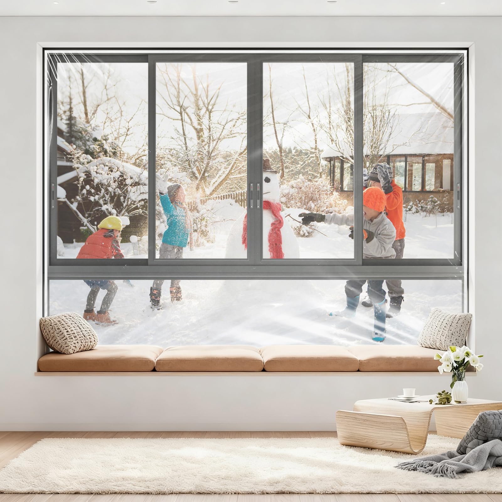 Vteyeya thick film strengthens insulation while preserving exterior view.