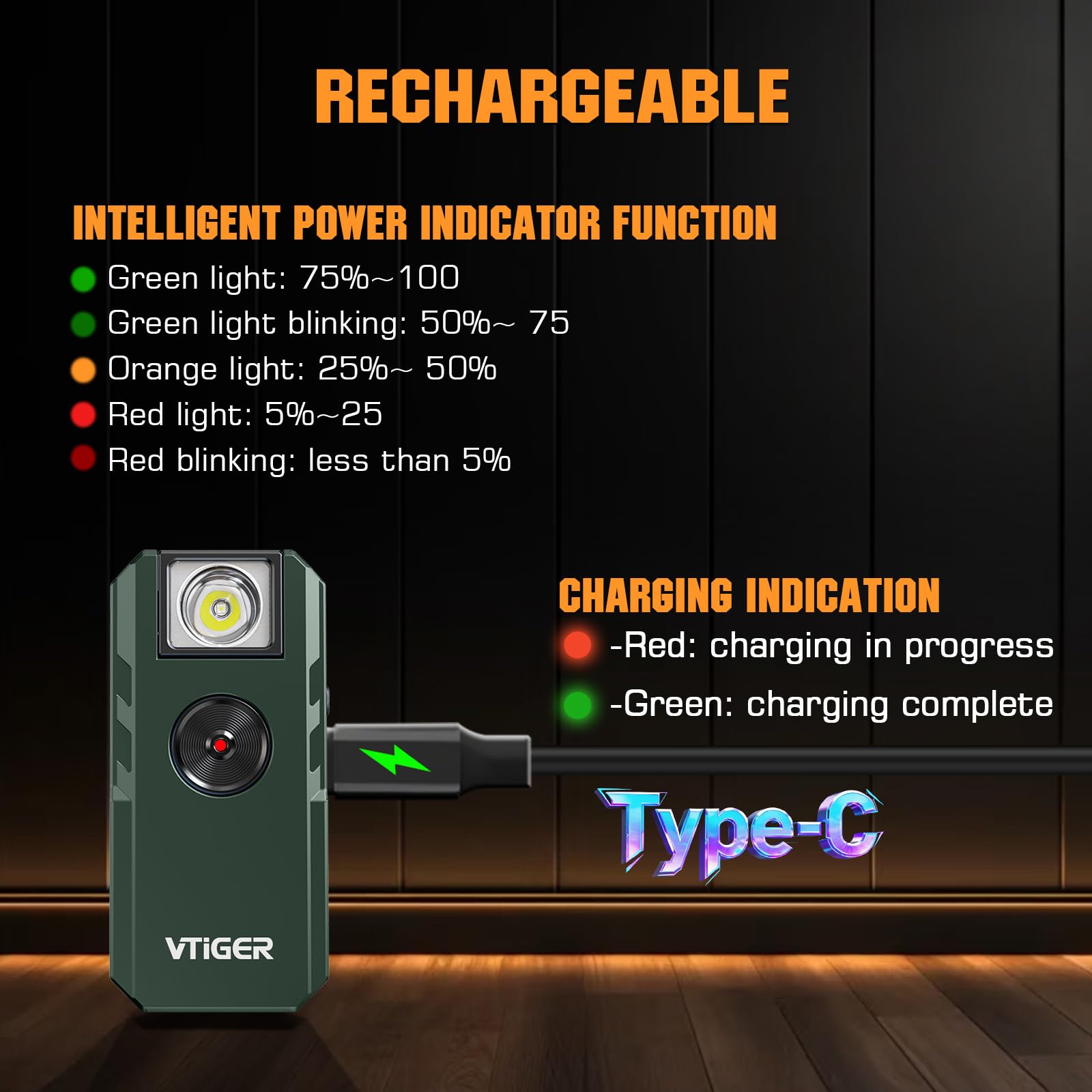 VTIGER C1 ideal for cycling, hiking, or home emergencies with compact design