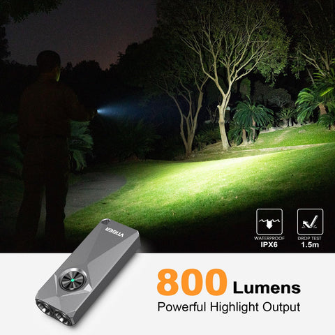VTIGER K1 back clip converts to a headlamp for overhead work