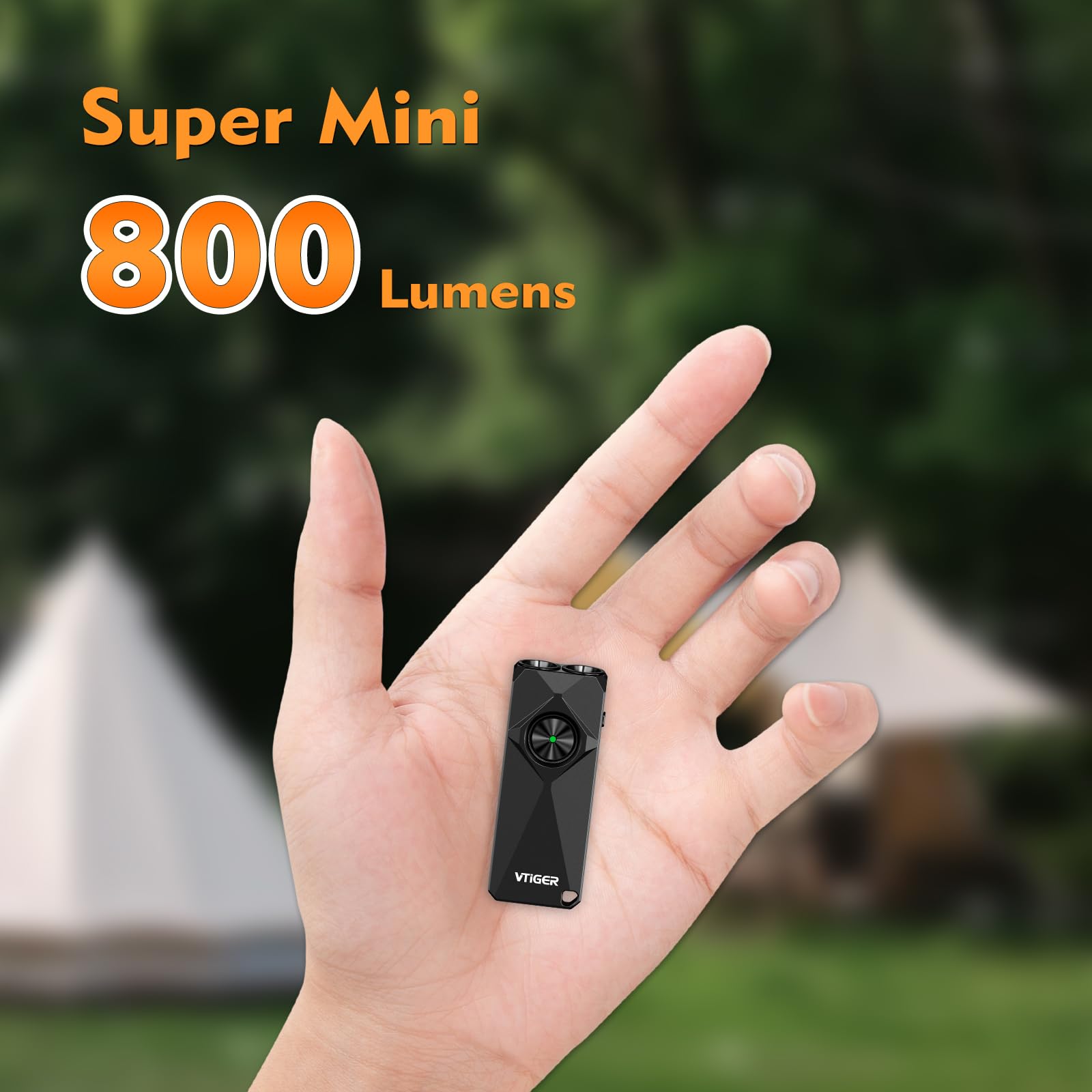 VTIGER K1 flat-design pocket light fits easily in everyday carry.