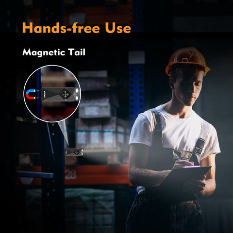 VTIGER K1 magnetic tail allows secure, hands-free use.