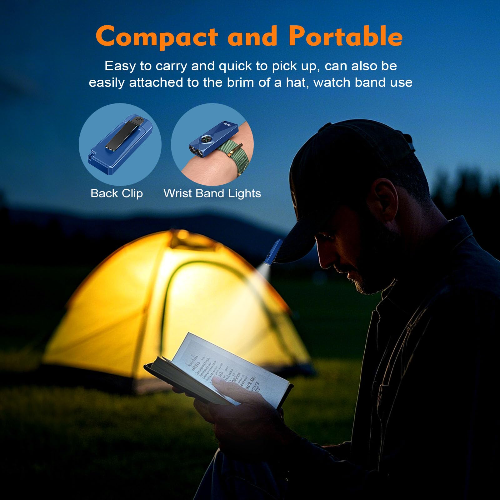 USB-C rechargeability and long runtime offer flexible charging options.