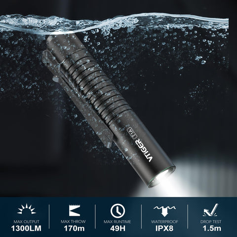 VTIGER T1A features Type-C rechargeable battery for quick recharging