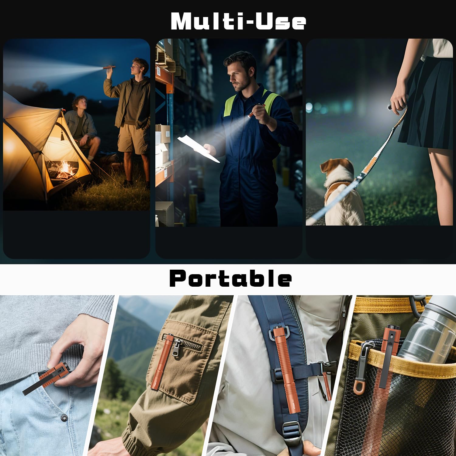 VTIGER T2A magnetic tail cap attaches to metal surfaces for quick tasks.