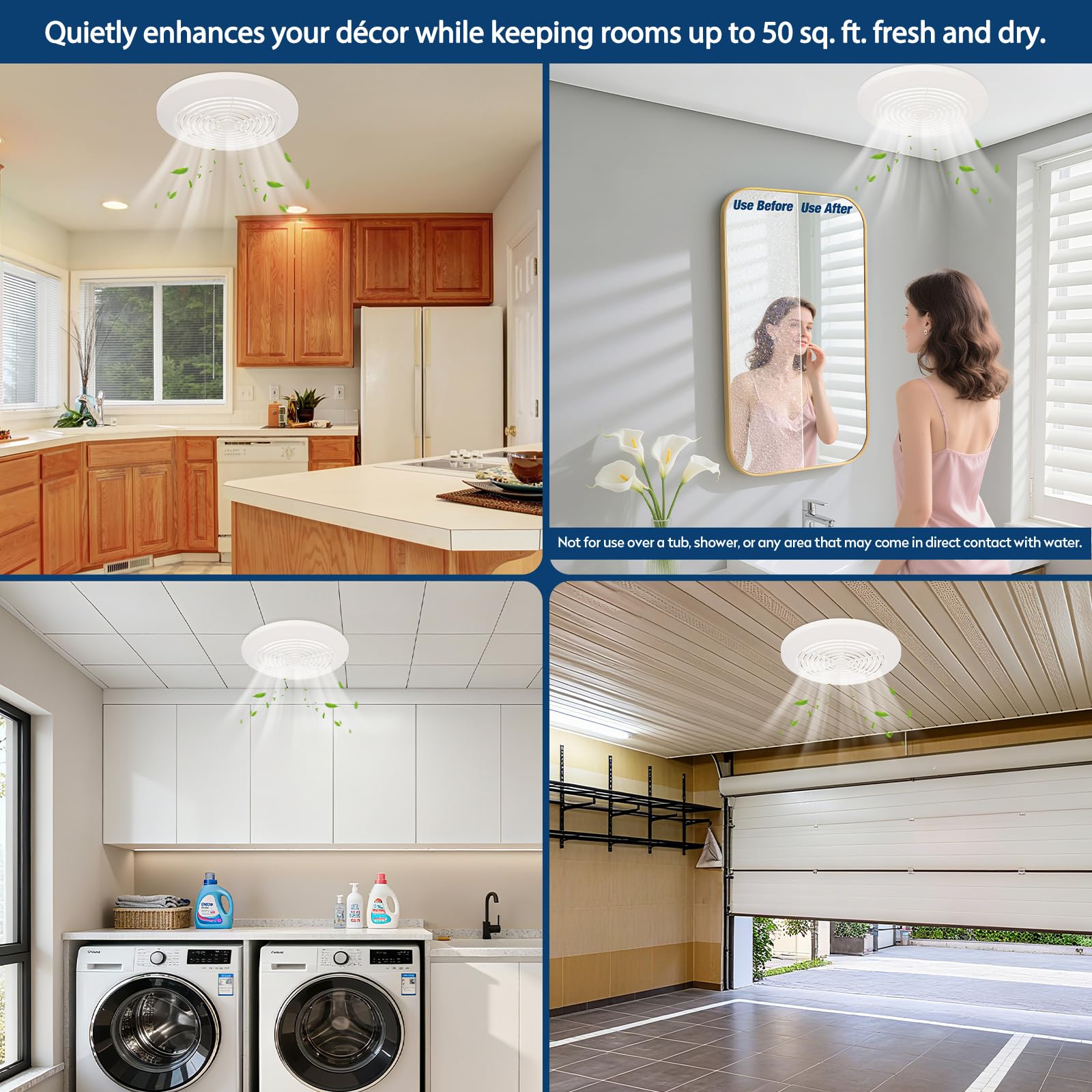 VTNPQ V2262-50 multi-area-use ideal for bathrooms, kitchens, garages