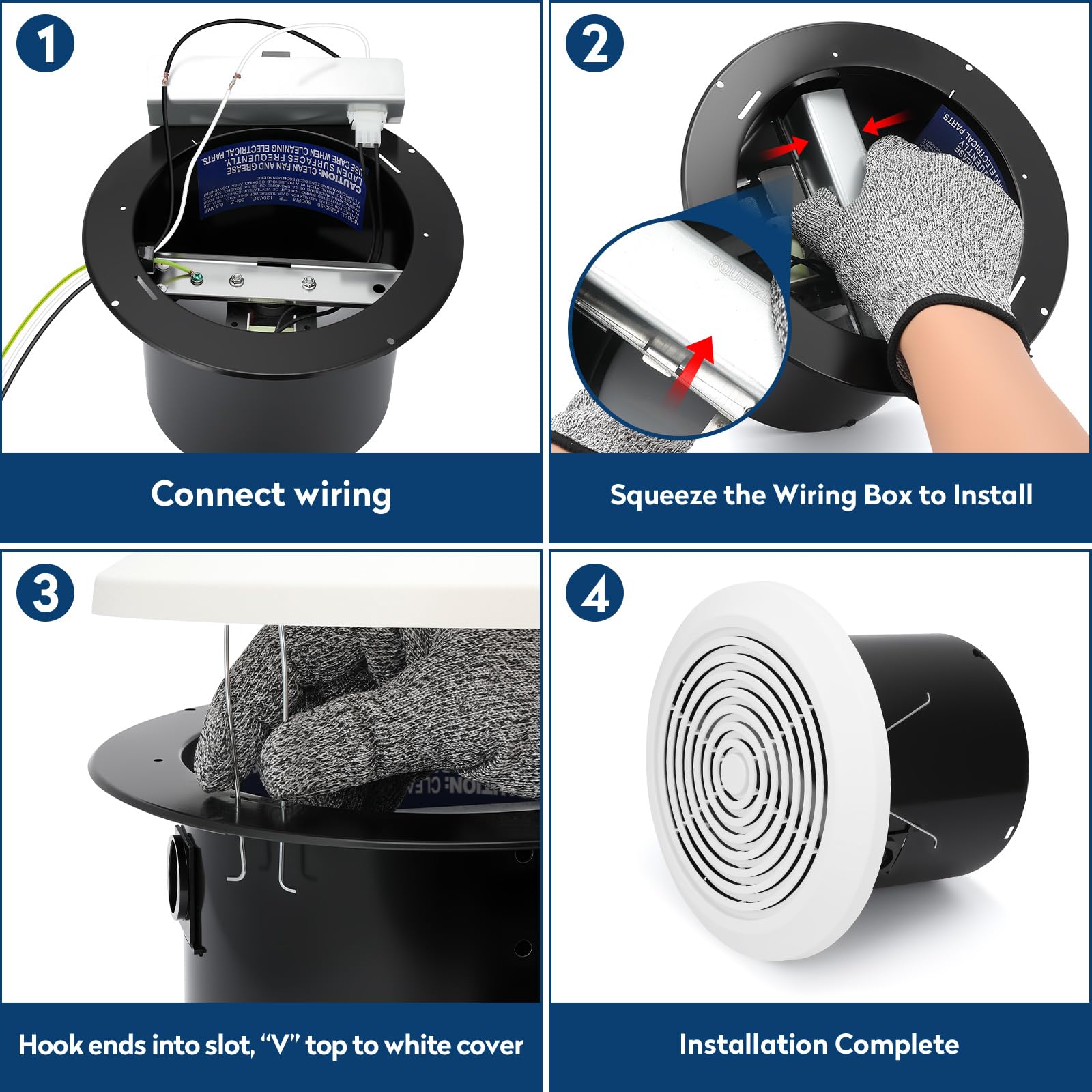 VTNPQ V2262-50 prewired installation makes DIY setup quick and tool-free