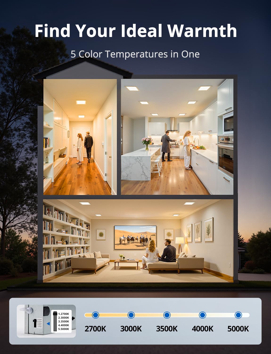 Vtuik damp-rated ceiling light for bathrooms and damp areas