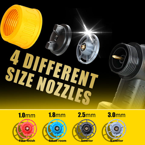 Vtuxcey sprayer with four copper nozzles provides precise control on surfaces.