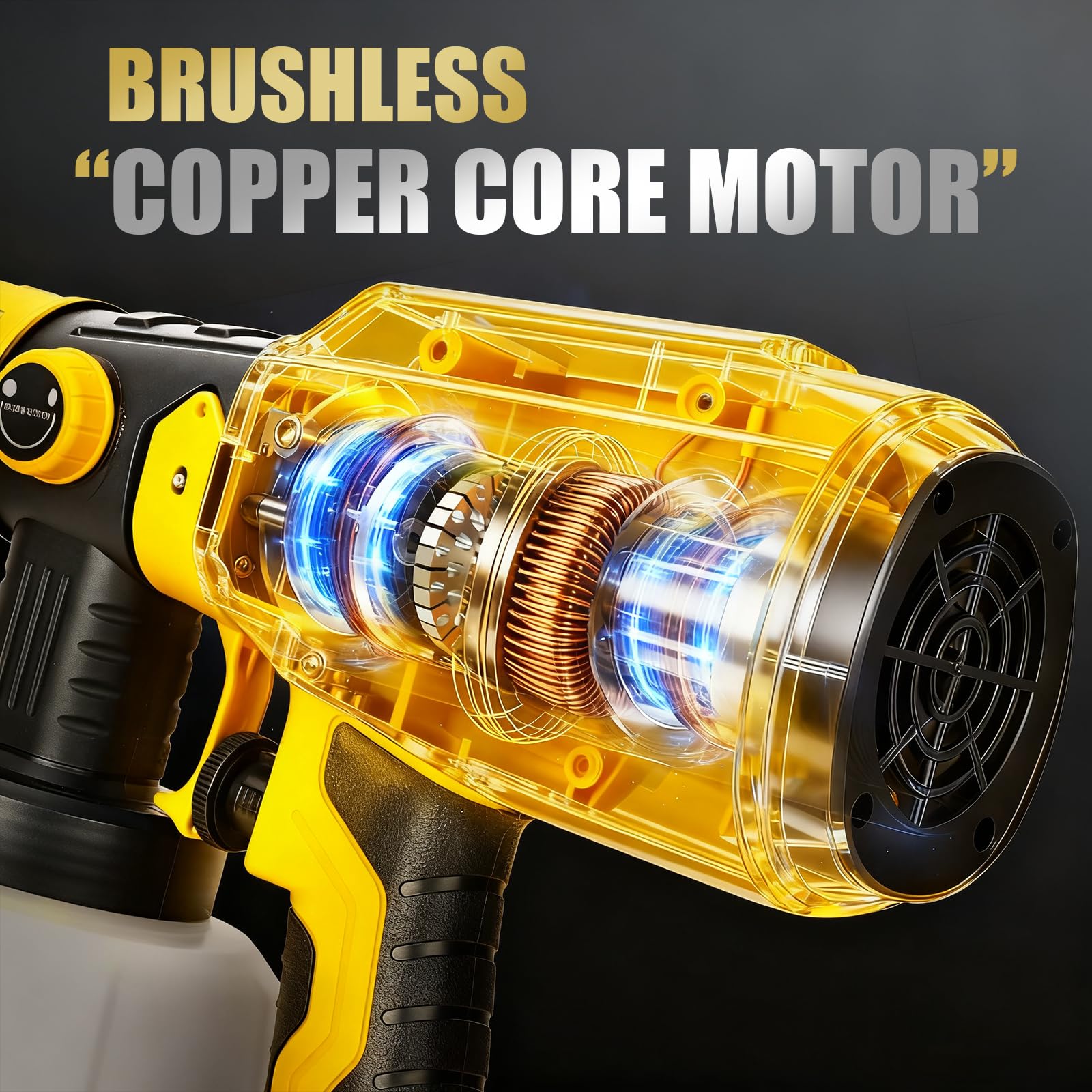 Vtuxcey cordless sprayer ideal for indoor and outdoor DIY painting.