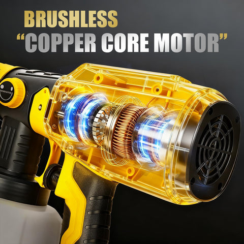 Vtuxcey cordless sprayer ideal for indoor and outdoor DIY painting.