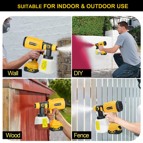 Vtuxcey spray patterns include oval, horizontal, vertical, and round for versatility.
