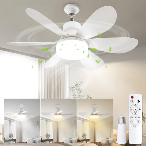 VTYXCTIGJ breeze socket fan light remote for adjustable bedroom airflow.