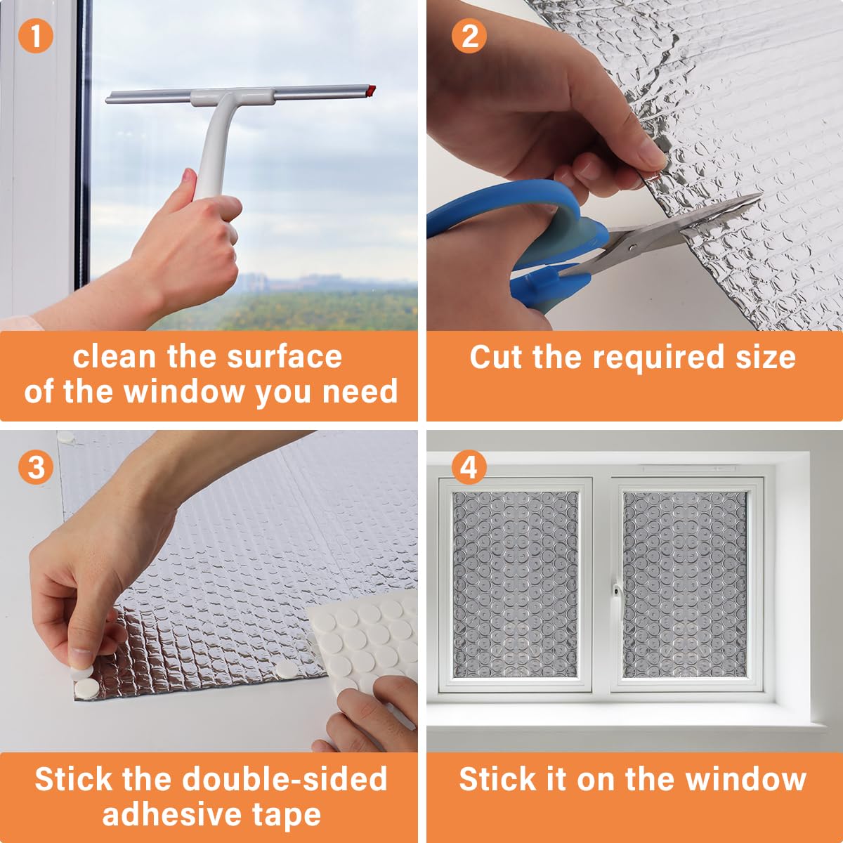 VUAOHIY foldable insulation stored neatly for easy transport and storage.