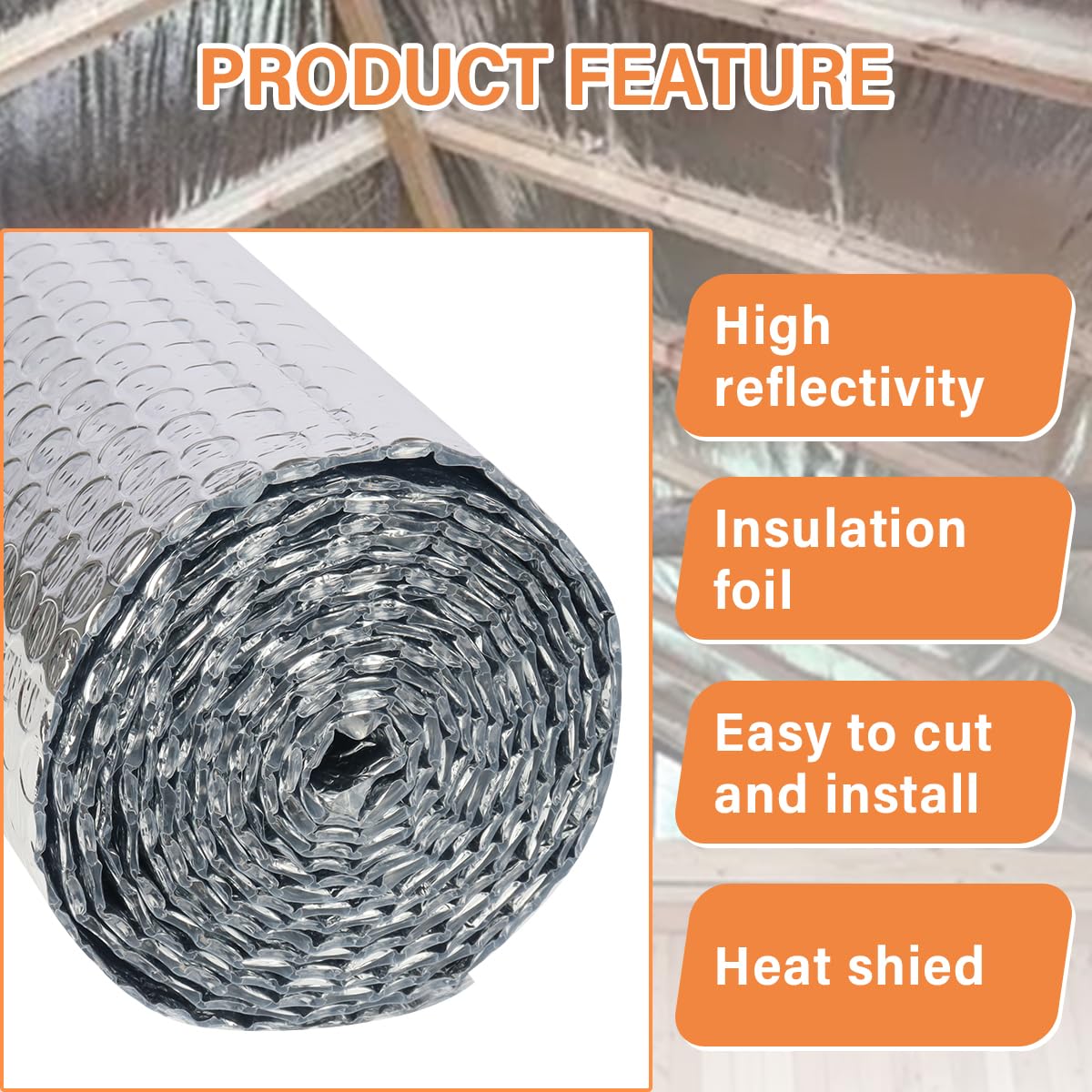 VUAOHIY insulation wrapped around pipes and tanks to limit heat transfer.