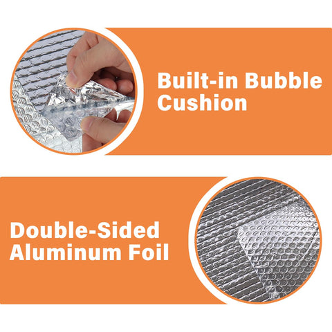 VUAOHIY window insulation applied to a garage door demonstrates cooling effect.