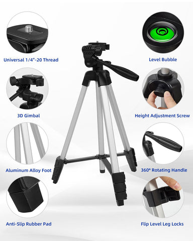VulcanForge tripod featuring a rotating pan handle for quick aiming.