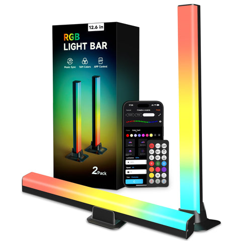 VUQ RGB+IC LED light bar provides vivid TV backlight for enhanced viewing ambiance.