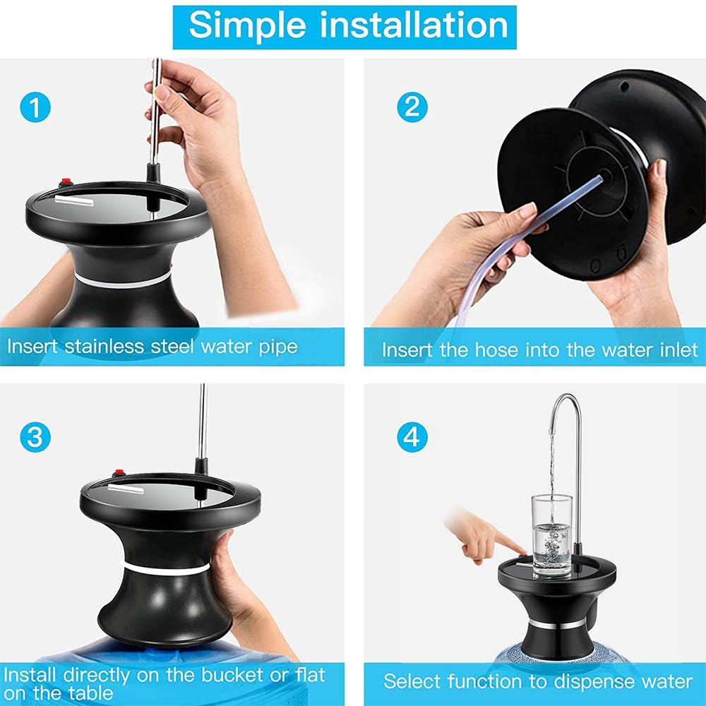 VUIYA hose and faucet assembly enables clean, quick water transfer.