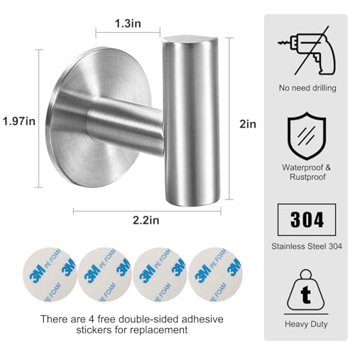 Vuzvuv adhesive back close-up highlighting strong grip on smooth surfaces.