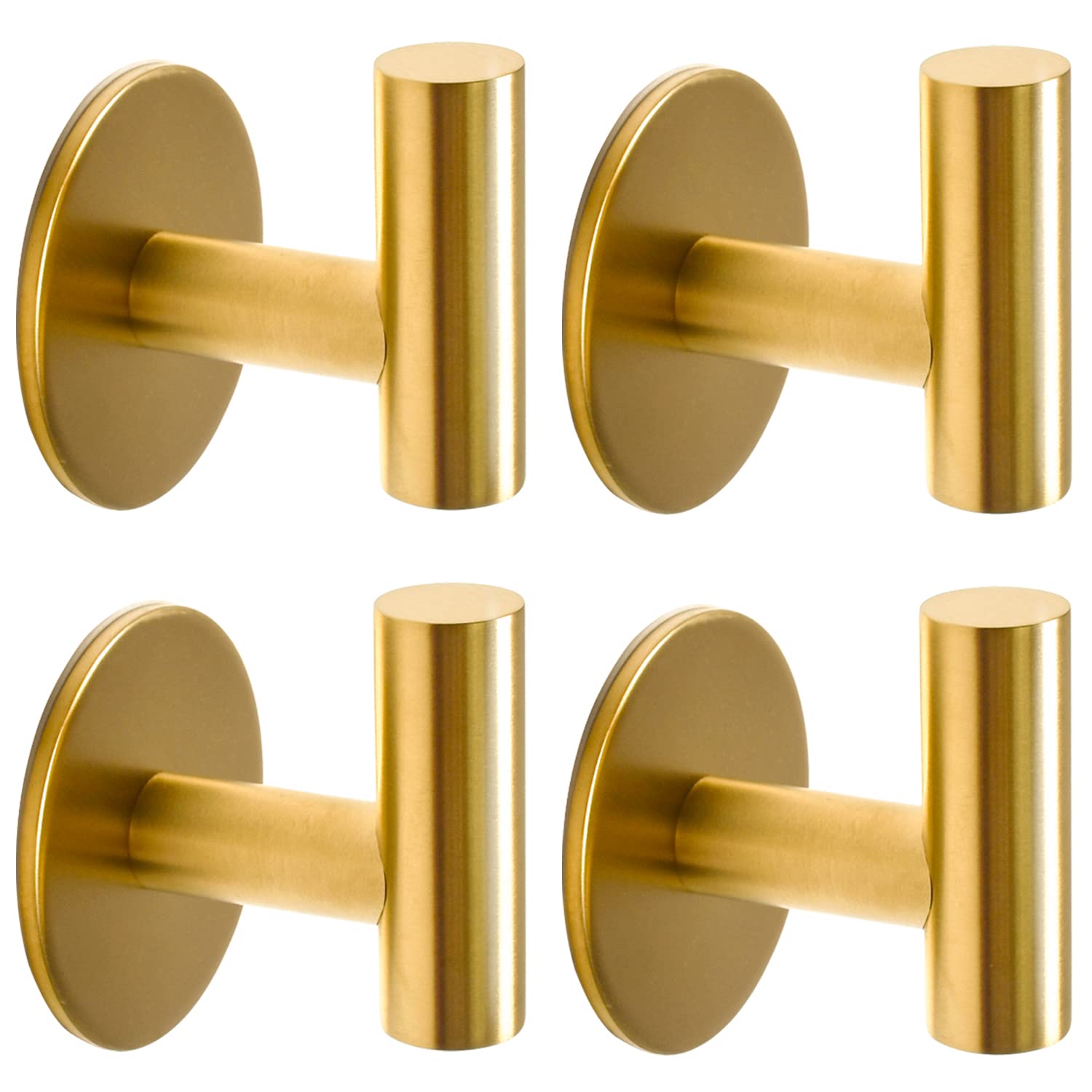 Vuzvuv brushed gold hook close-up highlighting durable stainless finish