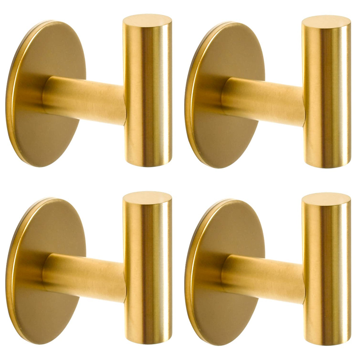 Vuzvuv brushed gold hook close-up highlighting durable stainless finish