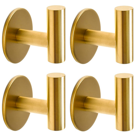 Vuzvuv brushed gold hook close-up highlighting durable stainless finish