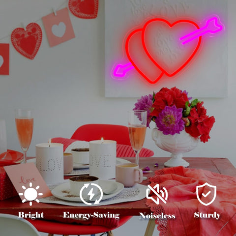 Vveikea neon sign easy wall installation for quick decoration