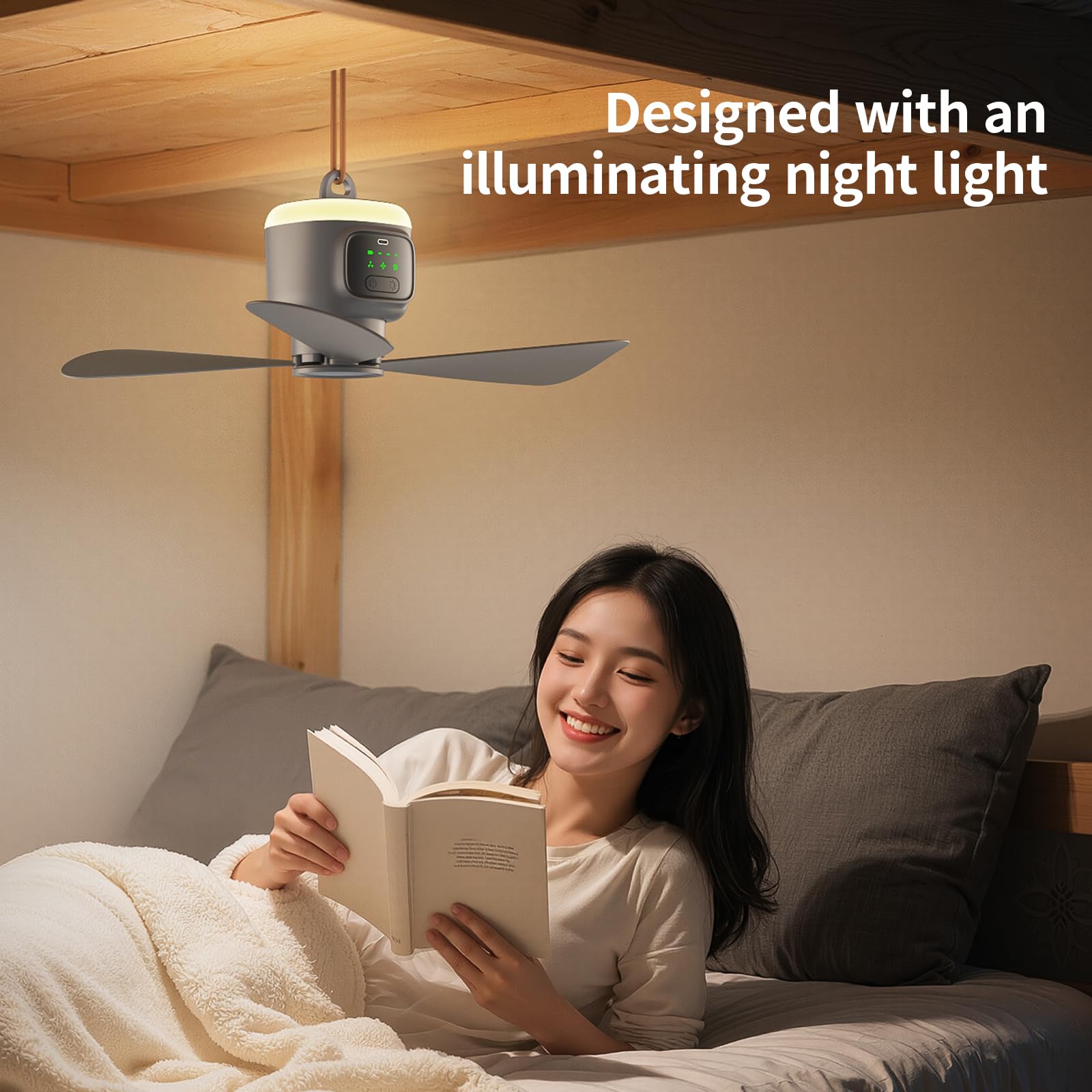VVU&CCO quiet motor delivers smooth operation for sleeping spaces outdoors.