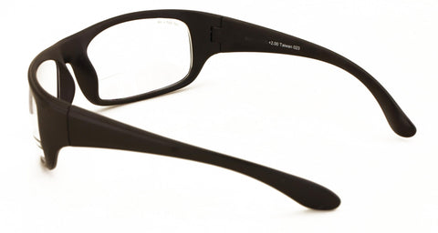 V.W.E. wraparound frame provides lightweight comfort with soft nose bridge and grips.