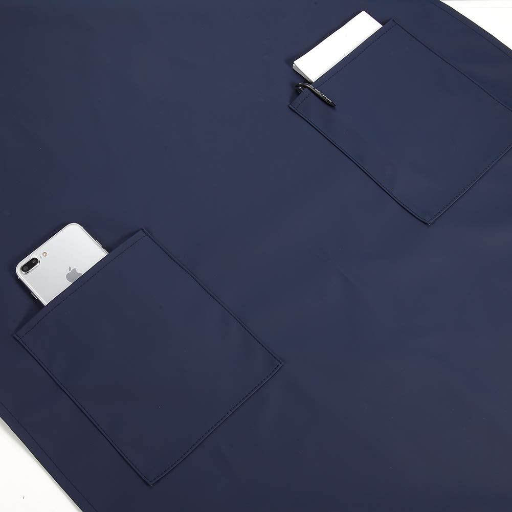 VWELL chest-to-knee coverage apron protects clothes while cooking