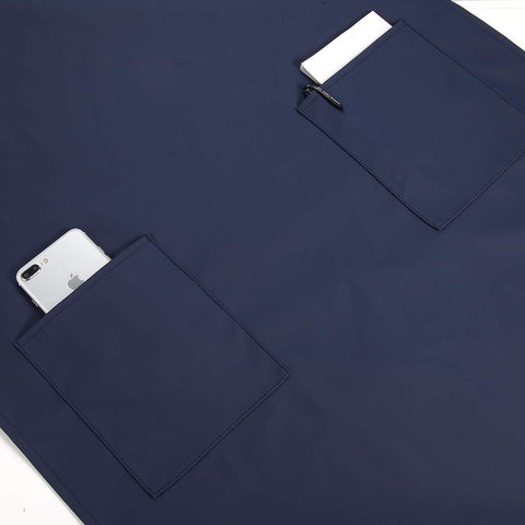 VWELL chest-to-knee coverage apron protects clothes while cooking
