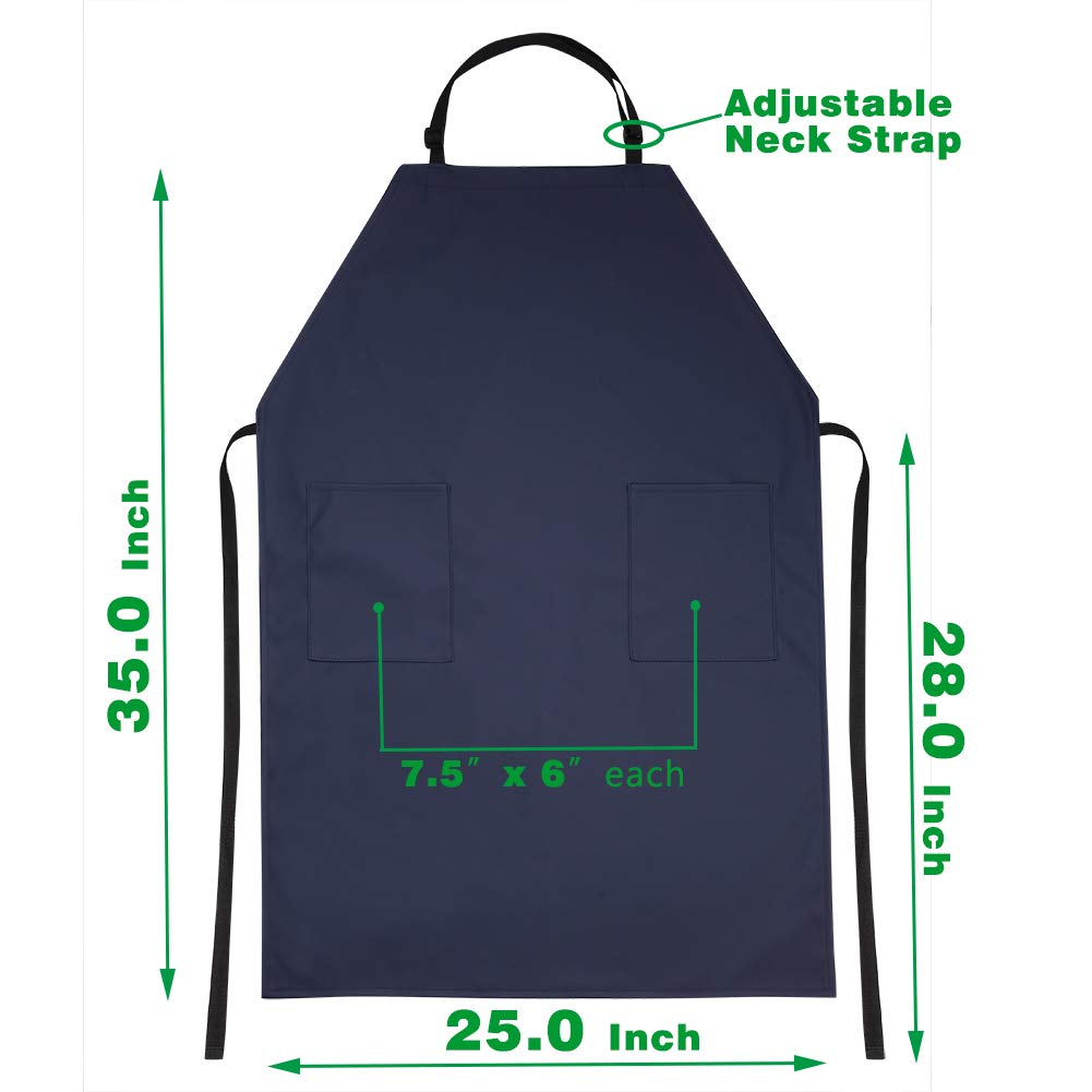 VWELL grooming and cleaning apron with long ties stays secure