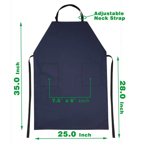 VWELL grooming and cleaning apron with long ties stays secure