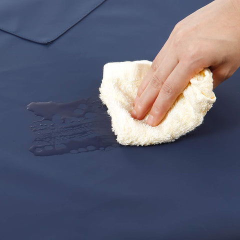 VWELL durable vinyl apron with long ties for garage work