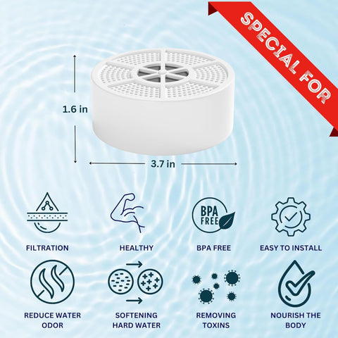 Vxcellent bath filter connected to tub faucet with clean water.