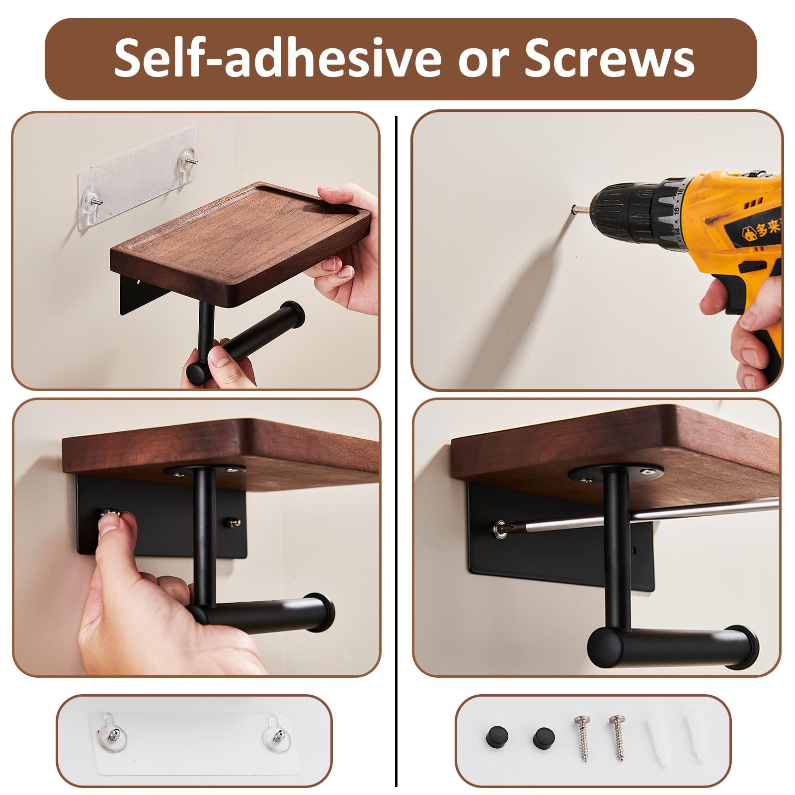 VXINSTZ stainless steel holder resists rust for long-lasting bathroom use