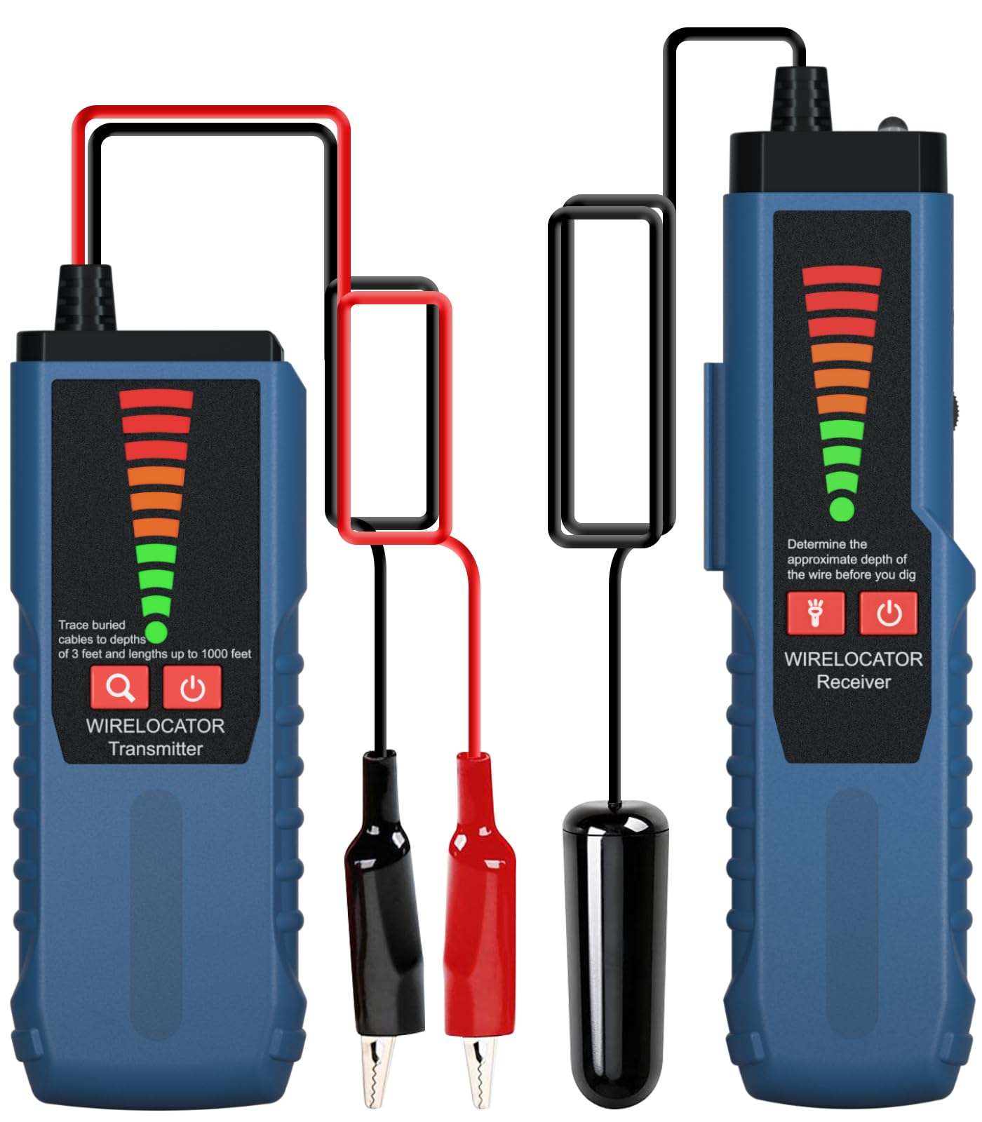 VXSCAN F04 front view of a compact underground wire locator for quick cable detection.