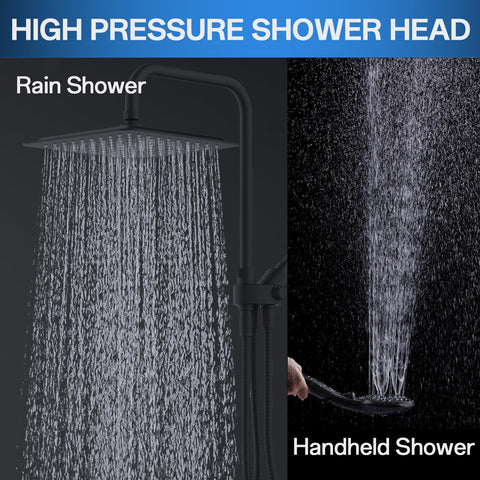 VXV 71-inch hose adds reach for flexible, comfortable showering.