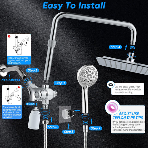VXV easy-installation kit with all necessary fittings included.