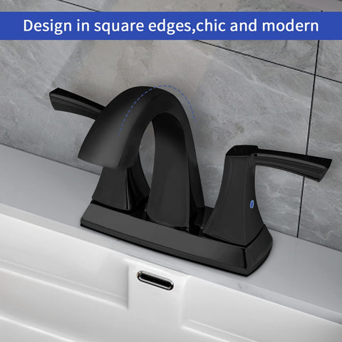 VXV matte black faucet included supply lines and hoses