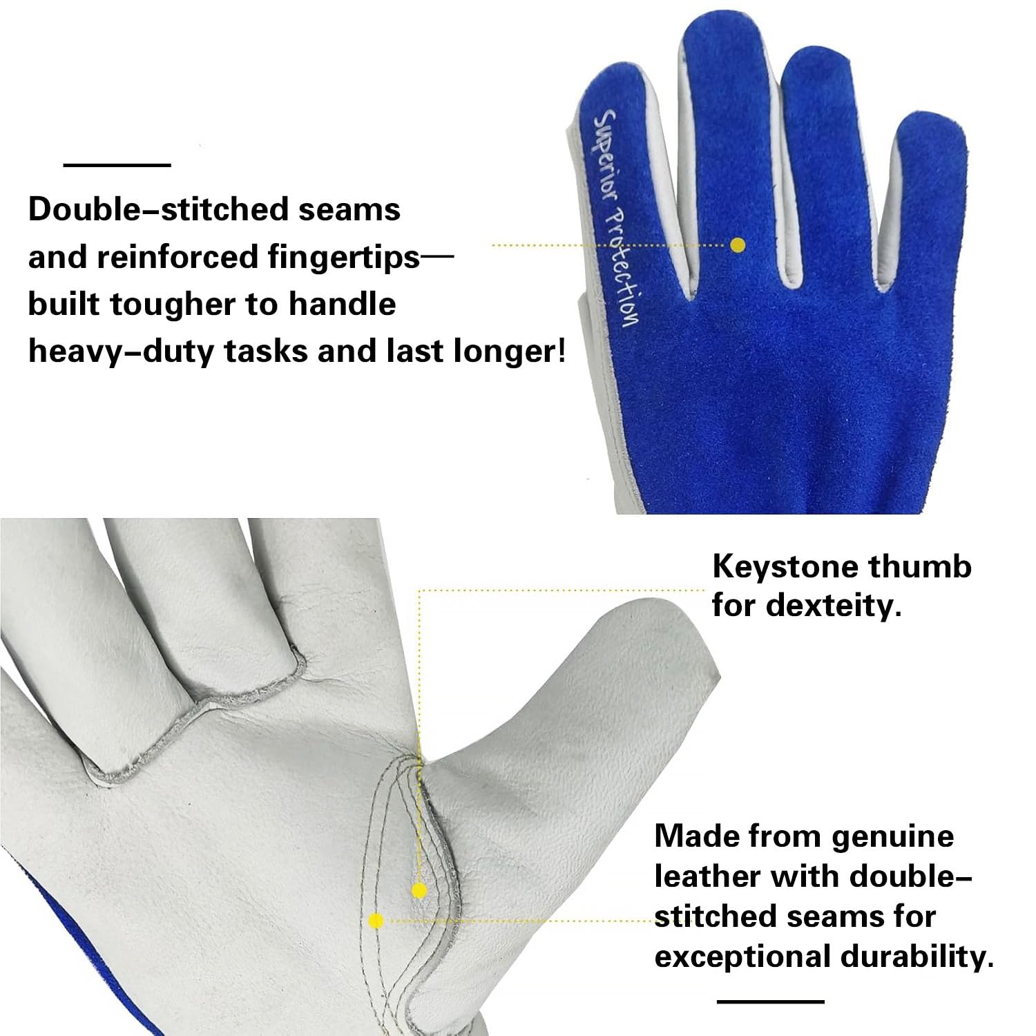 VZT gloves thumb keystone design supports precise grip and control