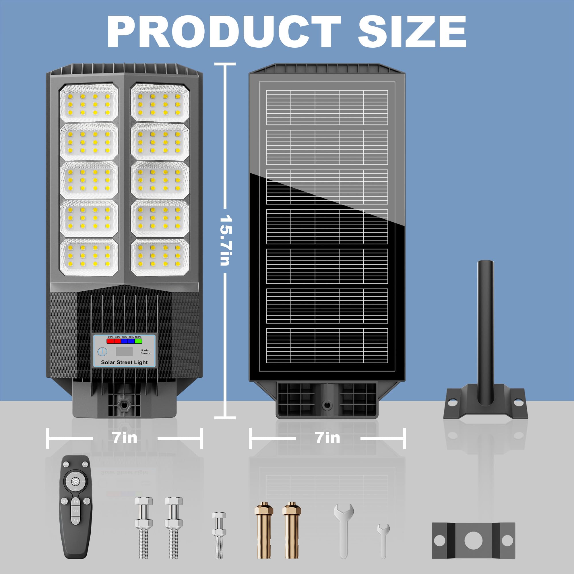 Vzyhik 6500W ideal for driveways, yards, and parking areas.